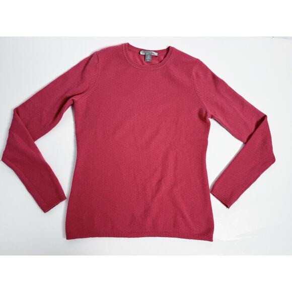 Charter Club Cashmere Sweater Pink Raspberry Crewneck Pullover XS - Picture 1 of 7